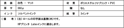 SOL-T360 マットターポリン【溶剤用】