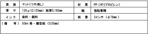 S-190G 裏グレー合成紙(PP)-強粘着糊 *新商品*