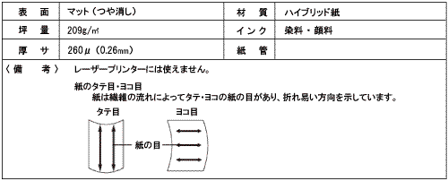 HC-211HV 両面マット紙「中厚口」 【カット判】