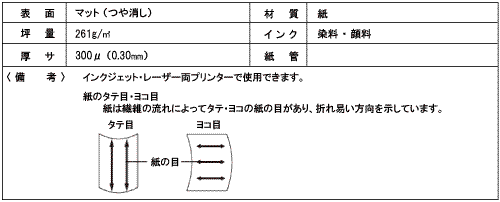 HC-260M　両面ノーコート紙「特厚口」　　【カット判】